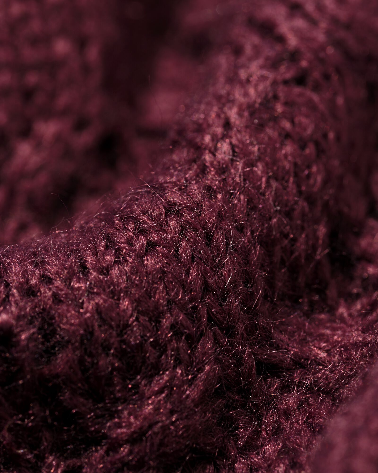 pull femme Golda ajour&eacute; bordeaux bordeaux - 36207610BURGUNDYRED - HEMA