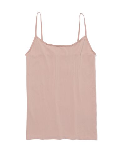 Nahtloses Damenunterhemd aus Mikrofaser mit Spaghettitr&auml;gern beige - 19621045BEIGE - HEMA