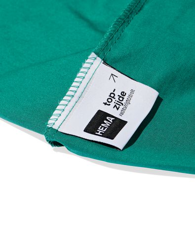 drap-housse 90x220cm coton doux vert fonc&eacute;  - 5160025 - HEMA