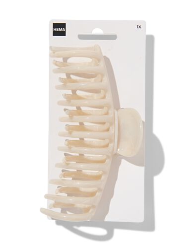 Haarklammer, 12 cm, wei&szlig; marmoriert - 11870222 - HEMA