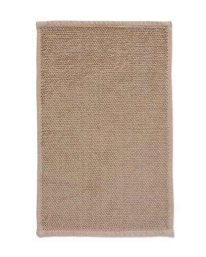 Badematte, Reiskornstruktur, sandfarben, 50 x 80 cm - 5250230 - HEMA
