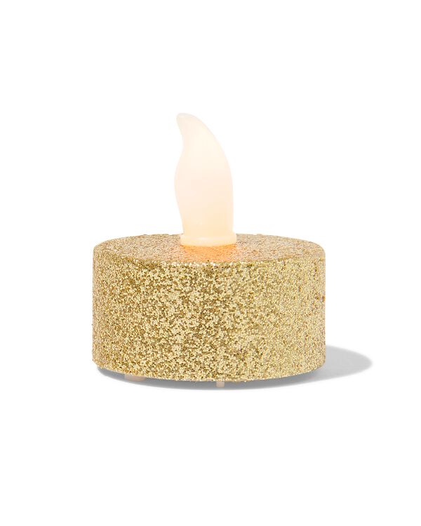 2 bougies d’ambiance LED doré - 25550035 - HEMA