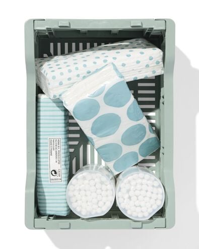 klapkrat letterbord recycled XS mint mintgroen XS  13 x 18 x 8 - 39821199 - HEMA