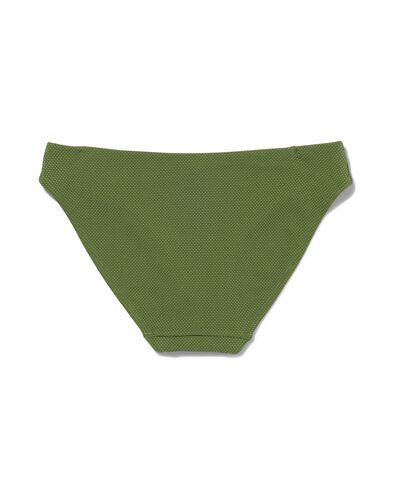 Damen-Bikinislip, mittelhohe Taille graugrün XS - 22311001 - HEMA