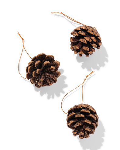 3 d&eacute;corations de no&euml;l en bois 5cm - 25180034 - HEMA