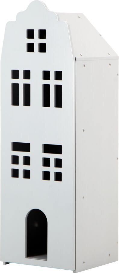 Holz-Grachtenhaus, 24.5 x 25 x 75 cm, hellgrau - 15190074 - HEMA