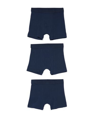 3 boxers enfant bleu bleu - 1000011775 - HEMA