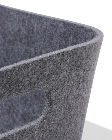 panier de rangement 25x33x14 cm M feutre gris - 39800088 - HEMA