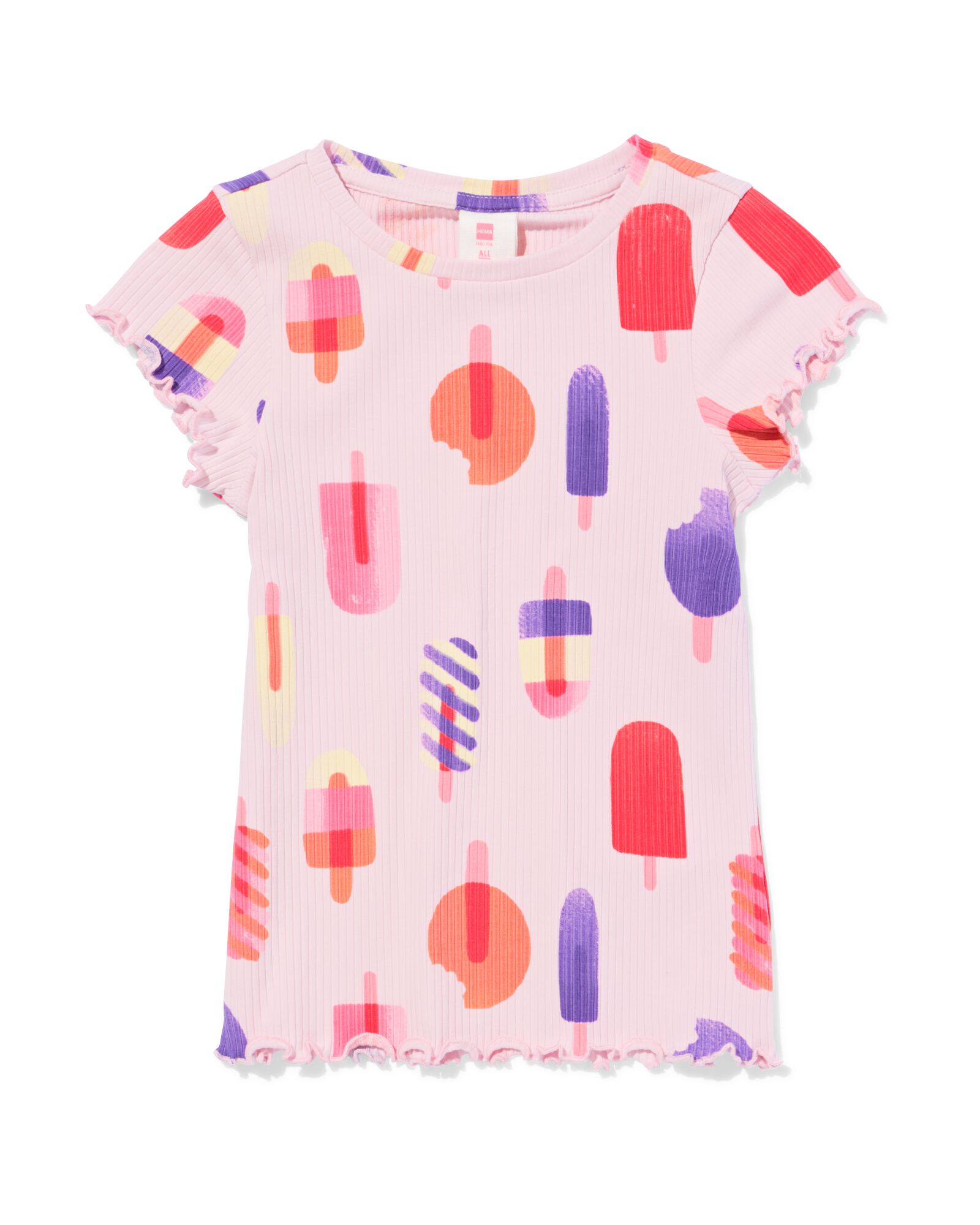t-shirt enfant jersey  lilas lilas - 30866428LILAC - HEMA
