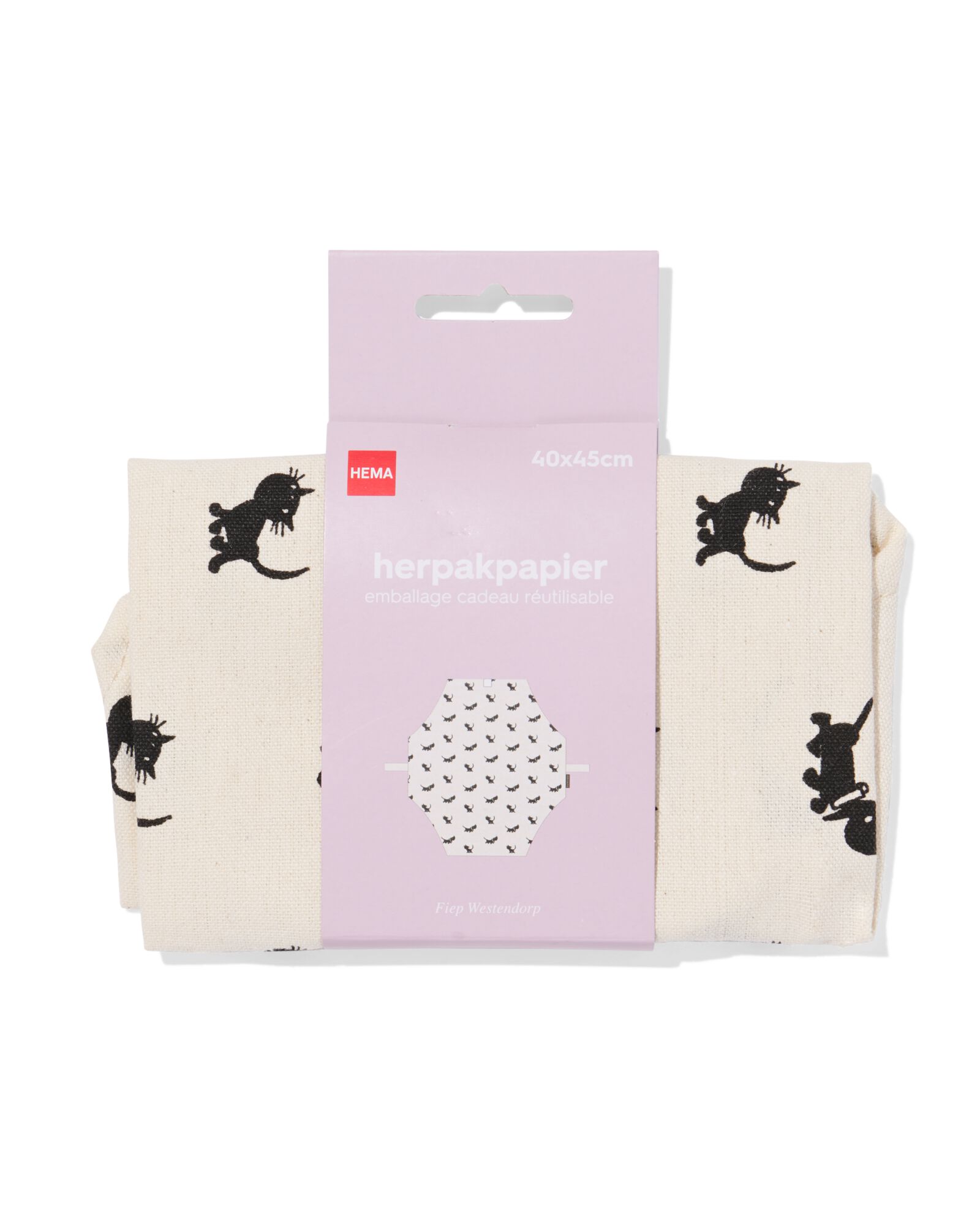 Takkie und Siepie Einpackpapier aus Baumwolle, 40 &times; 45 cm - 14700571 - HEMA