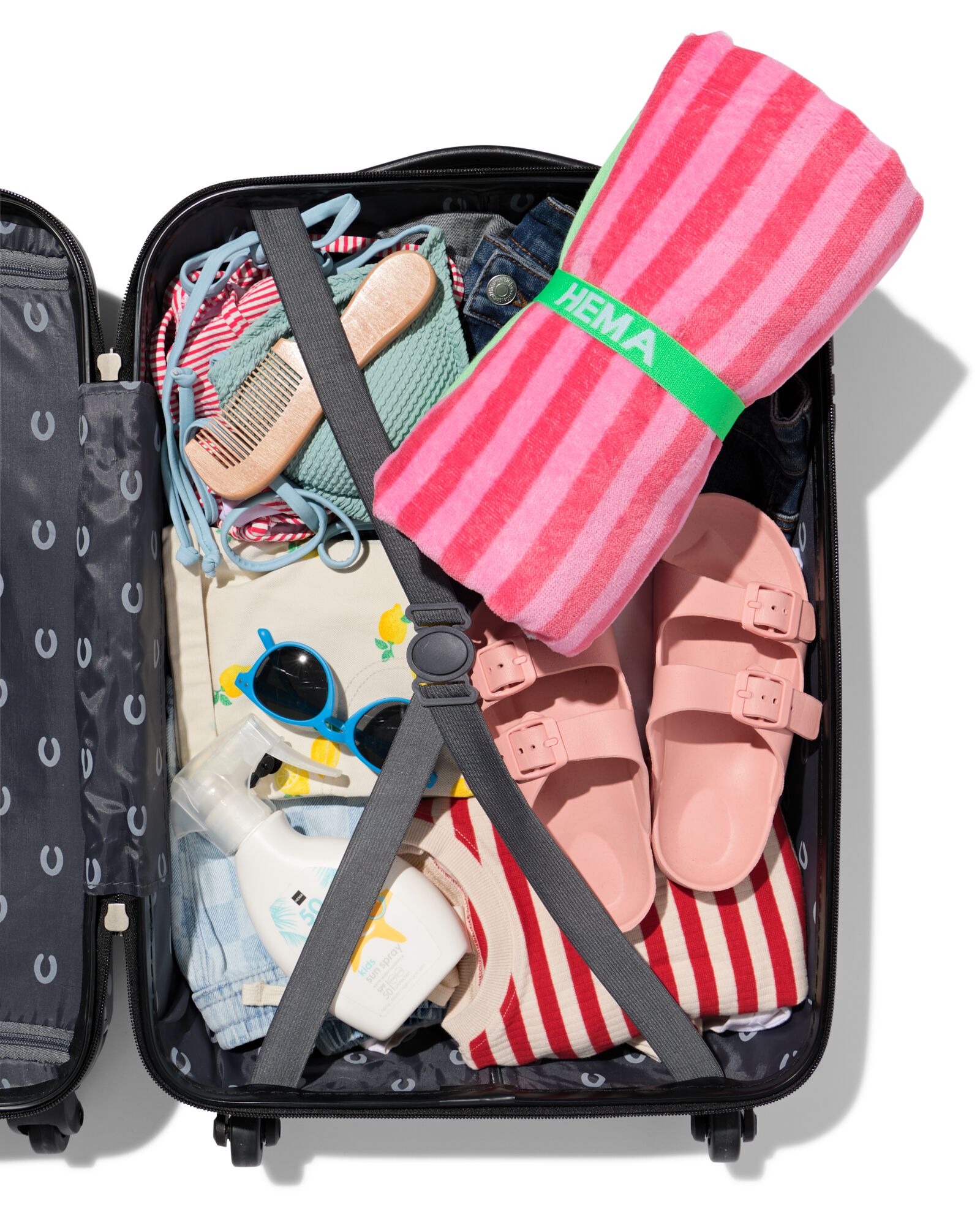 serviette de plage enfant 80 x 140 cm hippocampe velours - 5250053 - HEMA