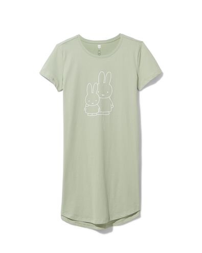 chemise de nuit femme Miffy coton vert clair vert clair - 1000031252 - HEMA