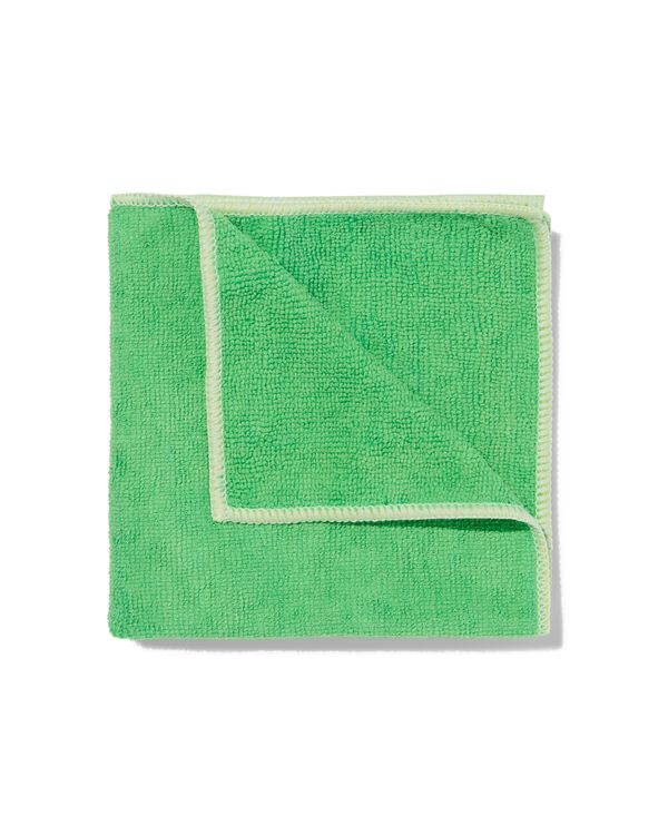 chiffon en microfibre 35x35 vert - 20530015 - HEMA