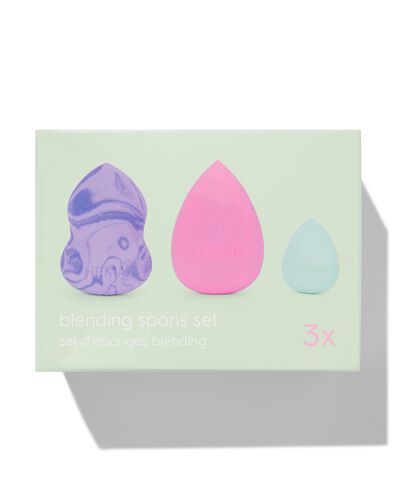set d'&eacute;ponges &agrave; maquillage - 3 pi&egrave;ces - 11201027 - HEMA