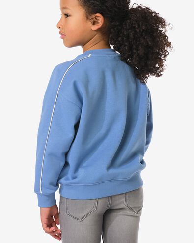 kindertrui sweatstof tekst blauw blauw - 30710913BLUE - HEMA