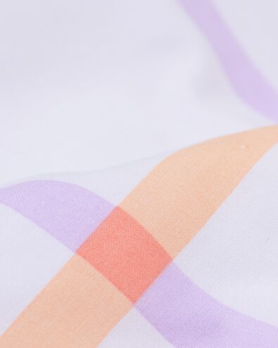 housse de couette 240x200/220 coton doux &agrave; carreaux lilas - 5760127 - HEMA