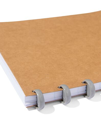 ringschrift A4 commerciaal geruit 4x8mm kraft - 14150125 - HEMA