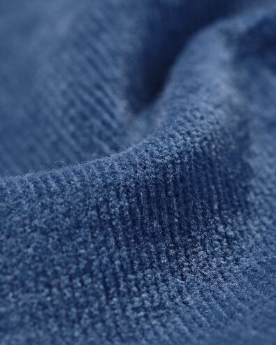 herenoverhemd Amir corduroy middenblauw middenblauw - 2170750MIDBLUE - HEMA