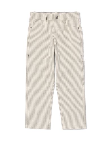 pantalon enfant ray&eacute; blanc - 30785506WHITE - HEMA