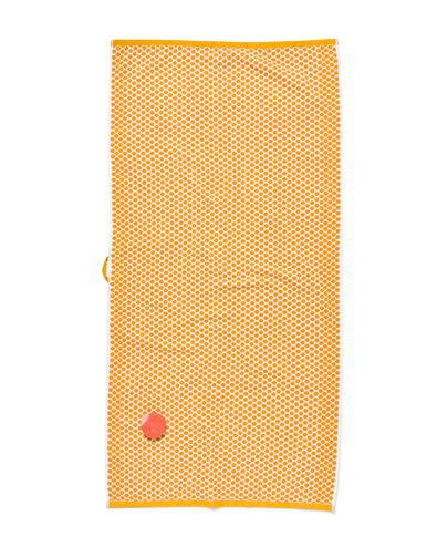 serviette de bain - 70x140 cm - qualité épaisse - ocre pois jaune ocre serviette 70 x 140 - 5220027 - HEMA