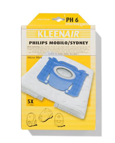 stofzuigerzakken voor Philips Mobilo/Sydney - 70100006 - HEMA