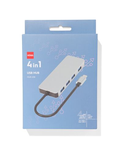 USB C hub gris - 39630168 - HEMA