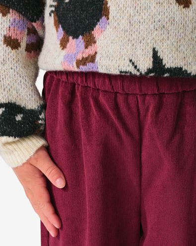 Kinderleggings aus Kord  weinrot weinrot - 30828642WINERED - HEMA