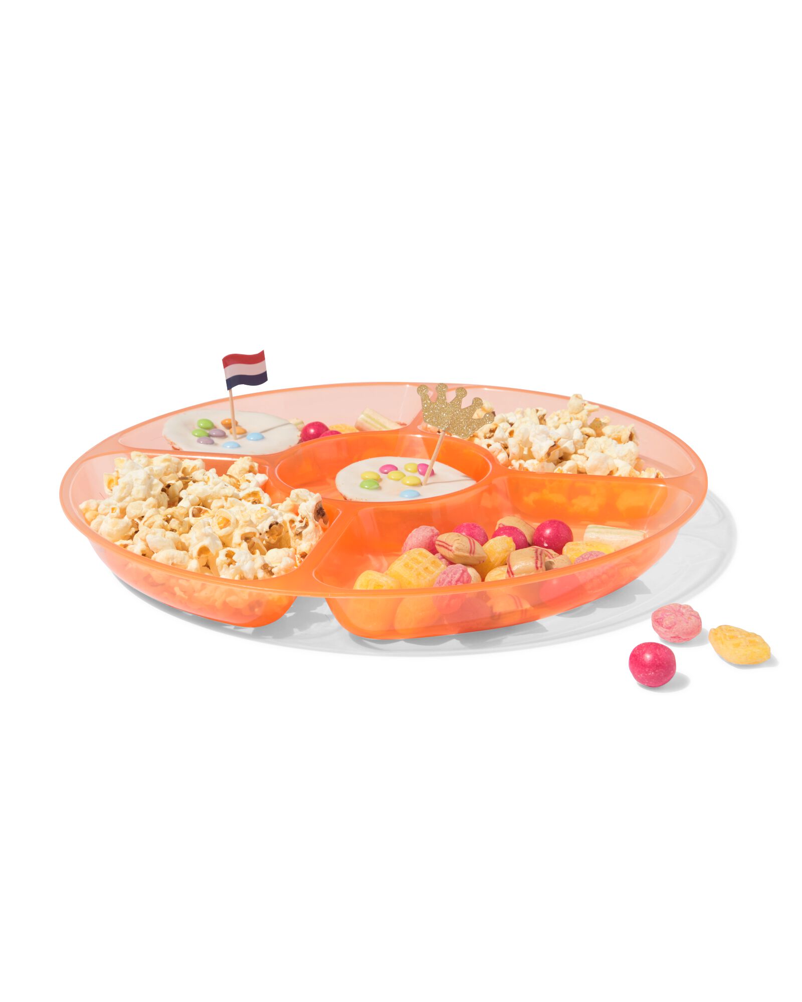 plateau de collation ⌀30cm orange - 60800515 - HEMA