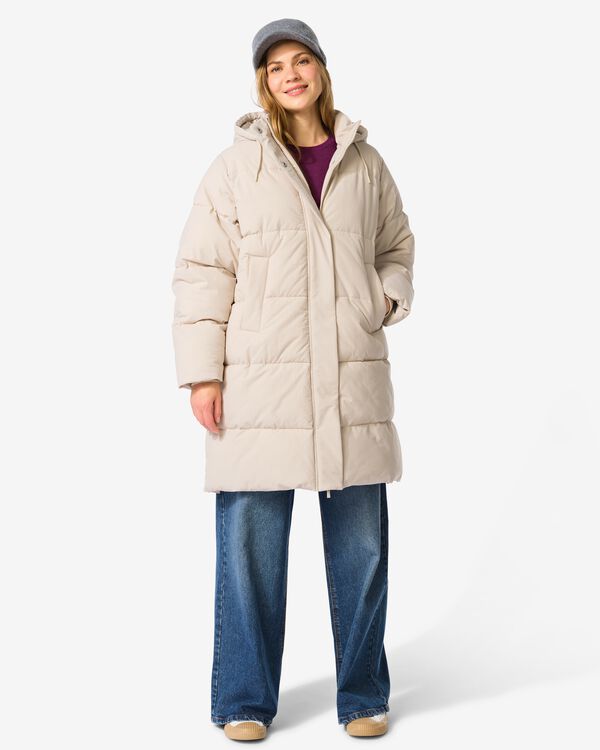 dames pufferjas Jaimy zand zand - 36203670SAND - HEMA