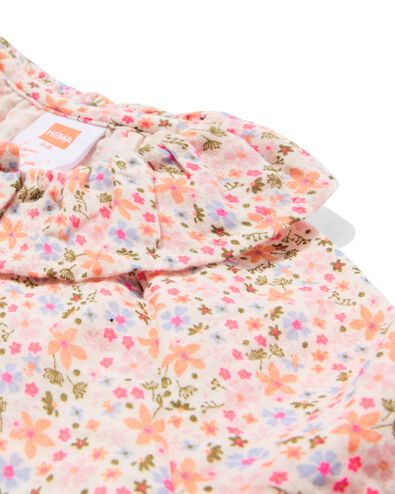 blouse b&eacute;b&eacute; mousseline fleurs &eacute;cru &eacute;cru - 33058970ECRU - HEMA
