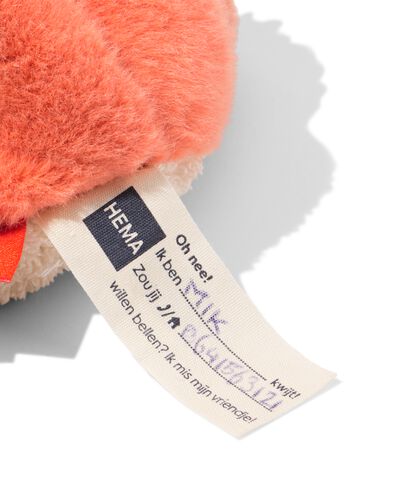 peluche d'activit&eacute; 15x12x22cm renard - 15100217 - HEMA