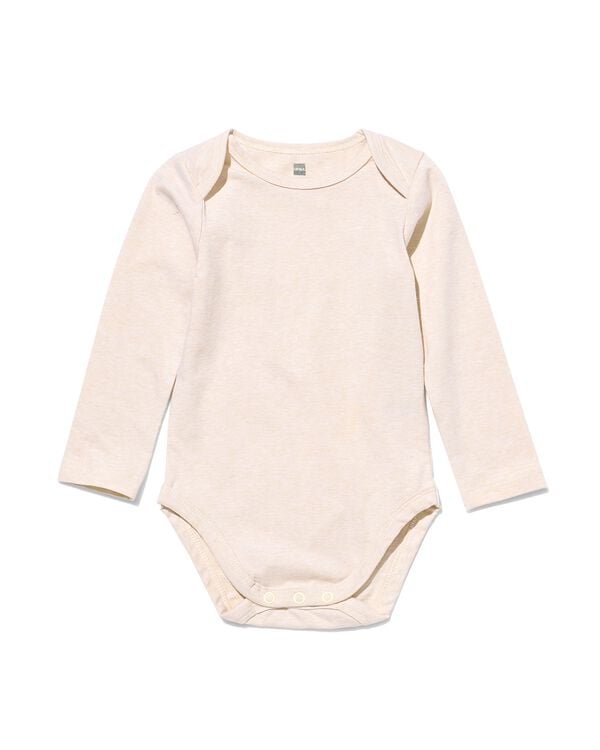baby body met stretch  beige beige - 33314930BEIGE - HEMA