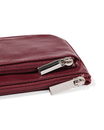 Schl&uuml;sseletui, Leder, Dunkelrot - 18150053 - HEMA