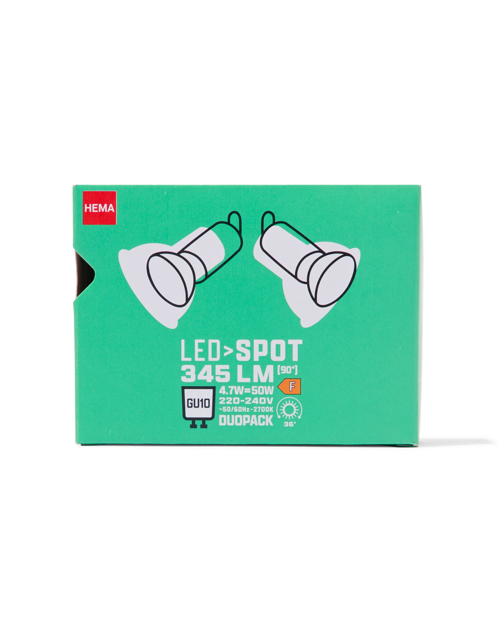 LED-Spot, GU10, 2,5 W, 345 lm &ndash; 2 St&uuml;ck - 20000067 - HEMA