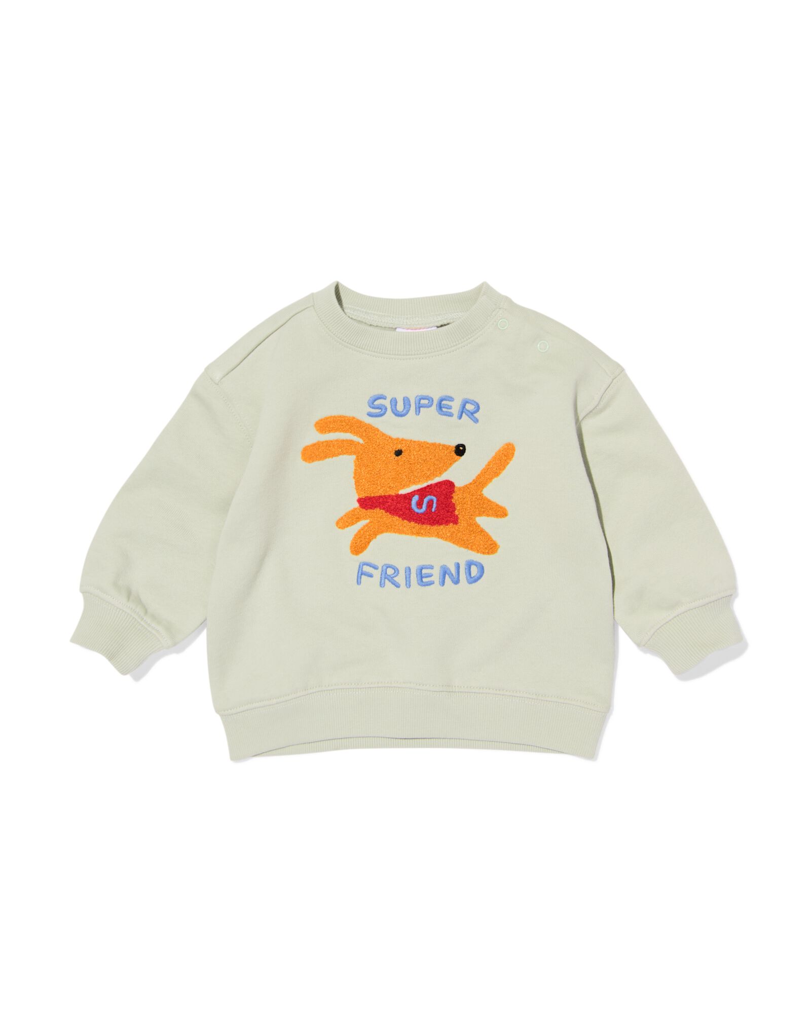 Babypullover aus Jersey mit Hund  hellgr&uuml;n - 33176170LIGHTGREEN - HEMA