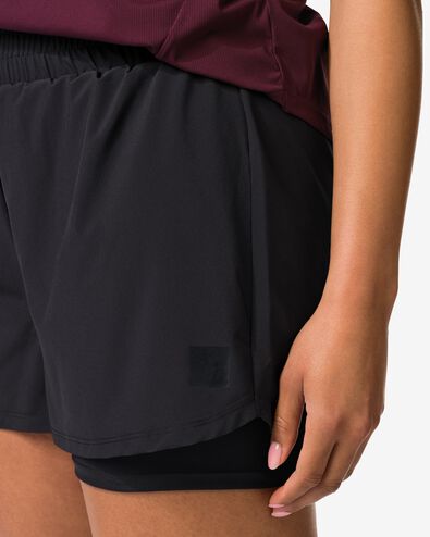 short de sport femme noir noir - 1000030599 - HEMA