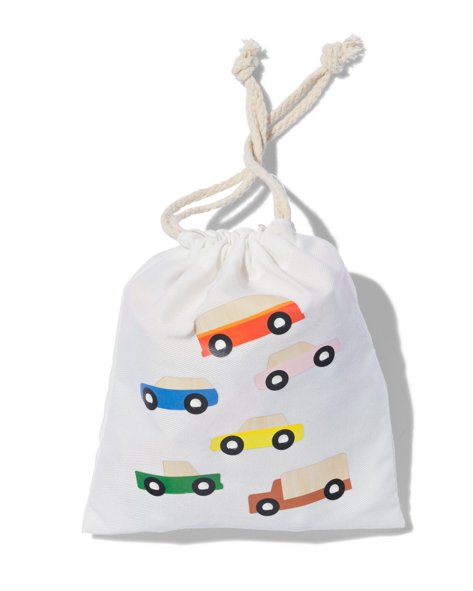 houten set auto's - 6 stuks - 15100560 - HEMA