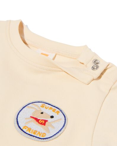 t-shirt b&eacute;b&eacute; jersey &eacute;cru &eacute;cru - 33181070ECRU - HEMA