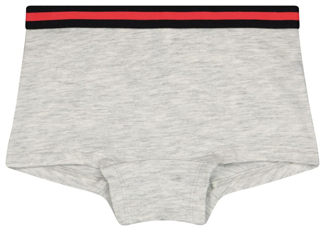 2 boxers enfant coton/stretch gris clair 134/140 - 19390172 - HEMA