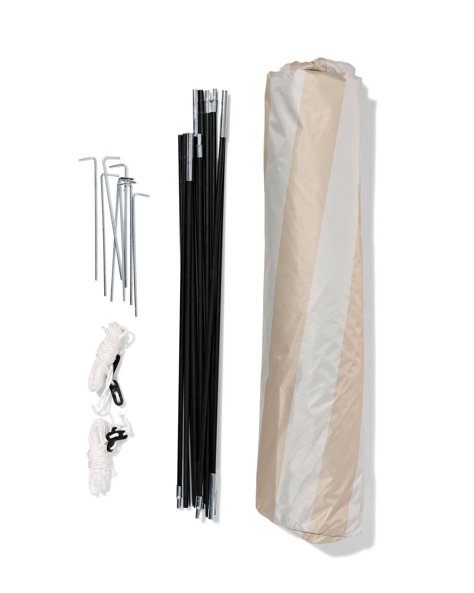 tente de plage ray&eacute;e beige - 41800273 - HEMA