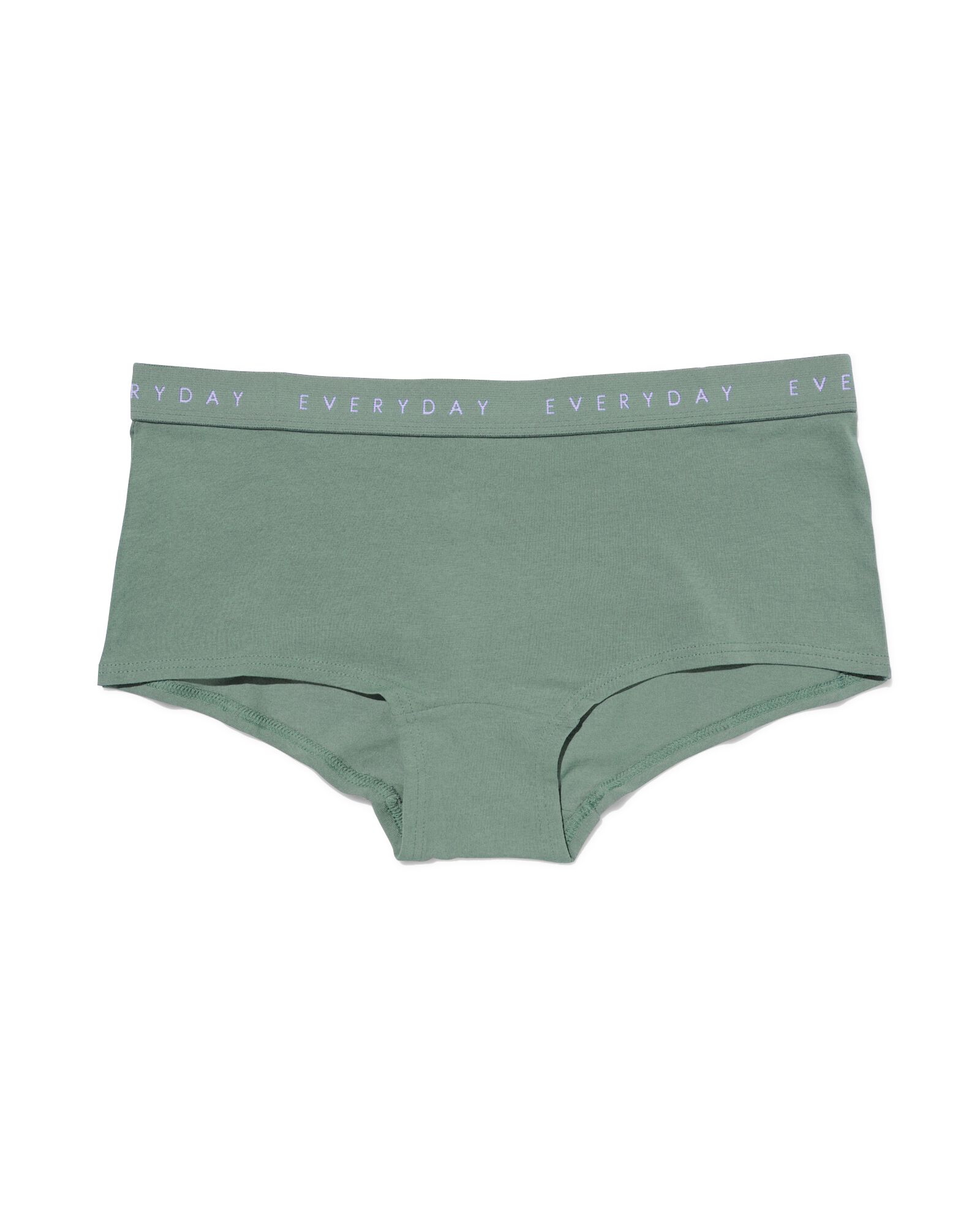 boxer short femme coton everyday vert vert - 19640204GREEN - HEMA