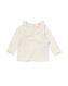 t-shirt nouveau-né ajouré blanc cassé blanc cassé - 33481210OFFWHITE - HEMA