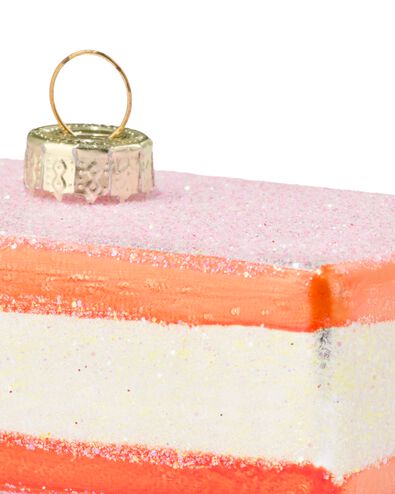 boule de No&euml;l tompouce verre 9cm - 25180222 - HEMA