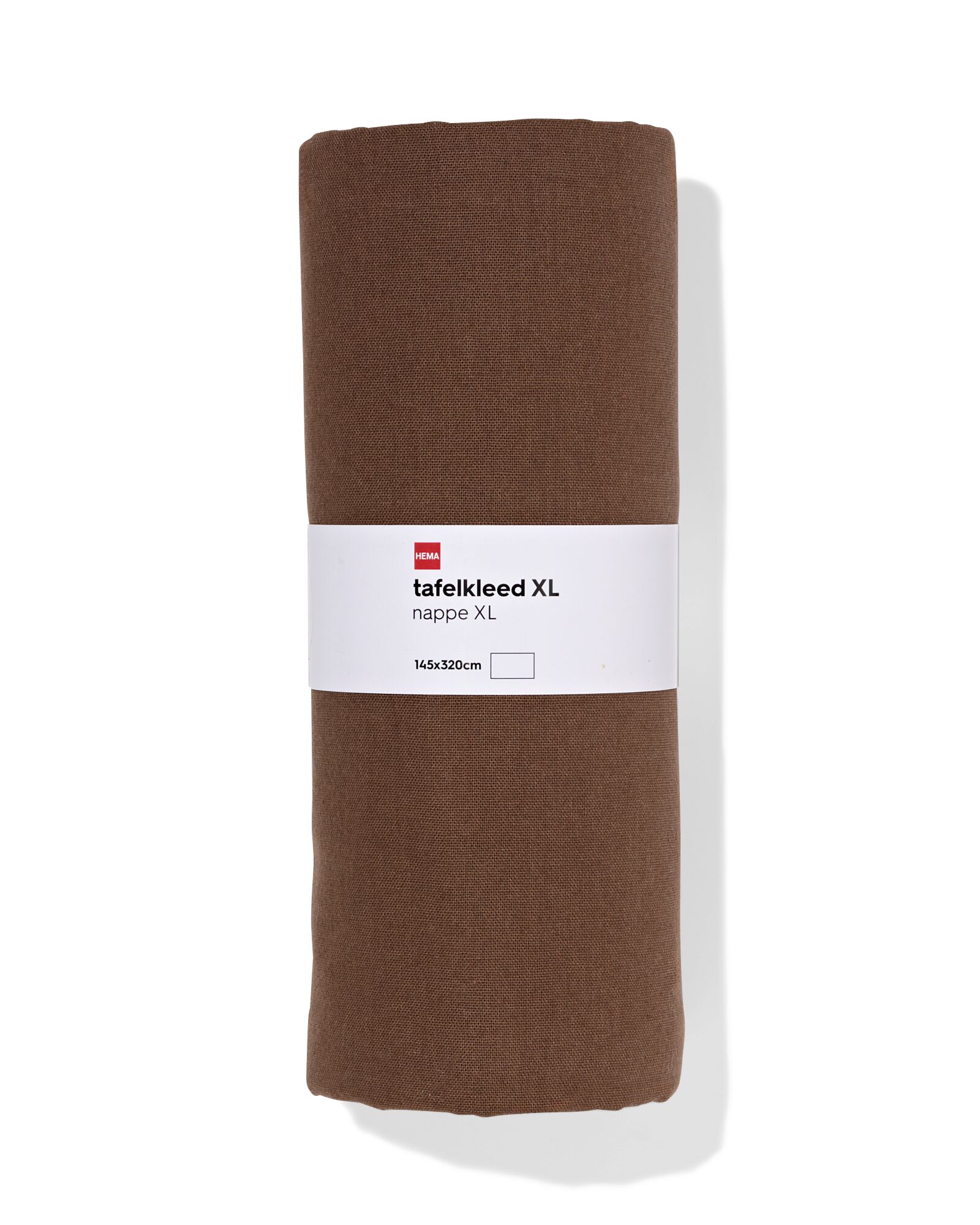 nappe XL 320x145cm coton marron fonc&eacute; - 5300164 - HEMA