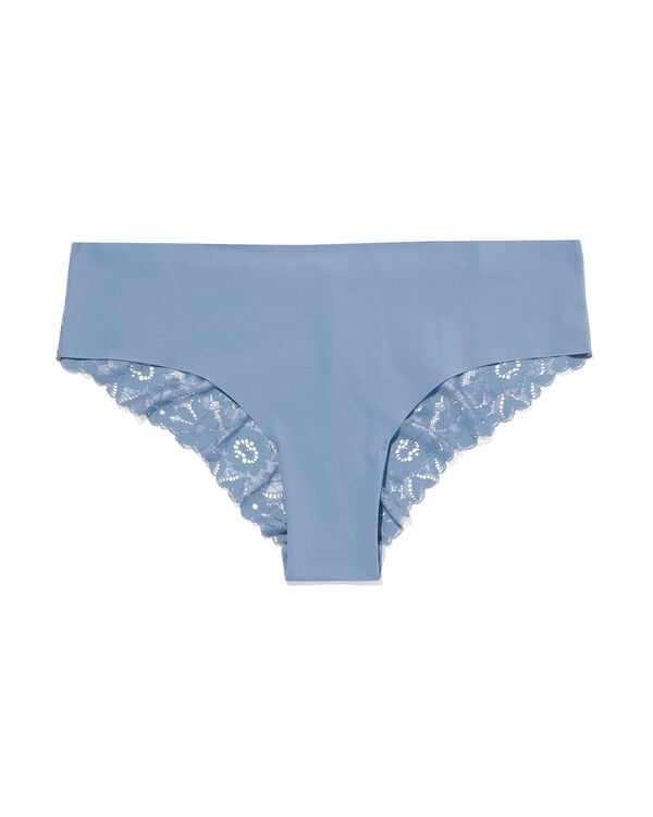 Damen-Brazilian, Mikrofaser, Spitze blau blau - 19670089BLUE - HEMA