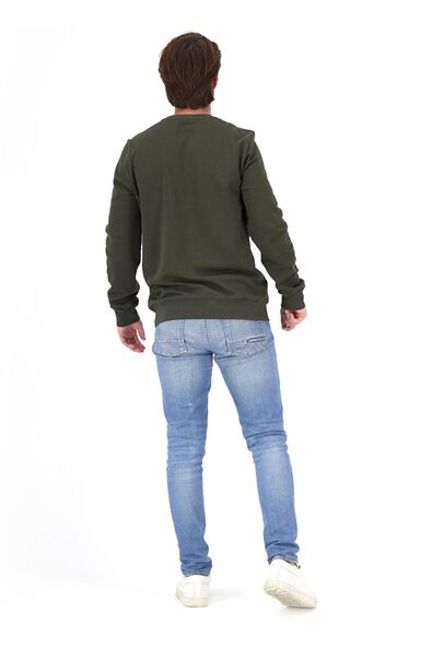 Herren-Sweatshirt, Rundhalsausschnitt graugrün - 1000020875 - HEMA