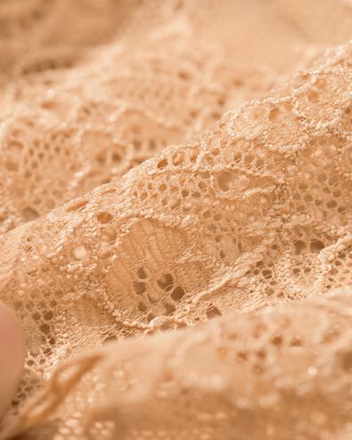 medium corrigerende slip hoge taille met kant beige beige - 21500420BEIGE - HEMA