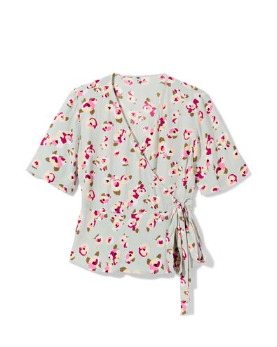 top femme Delilah fleurs vert clair vert clair - 36206650LIGHTGREEN - HEMA