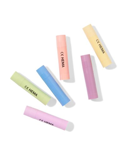 verfsticks pastel - 6 stuks - 15900254 - HEMA