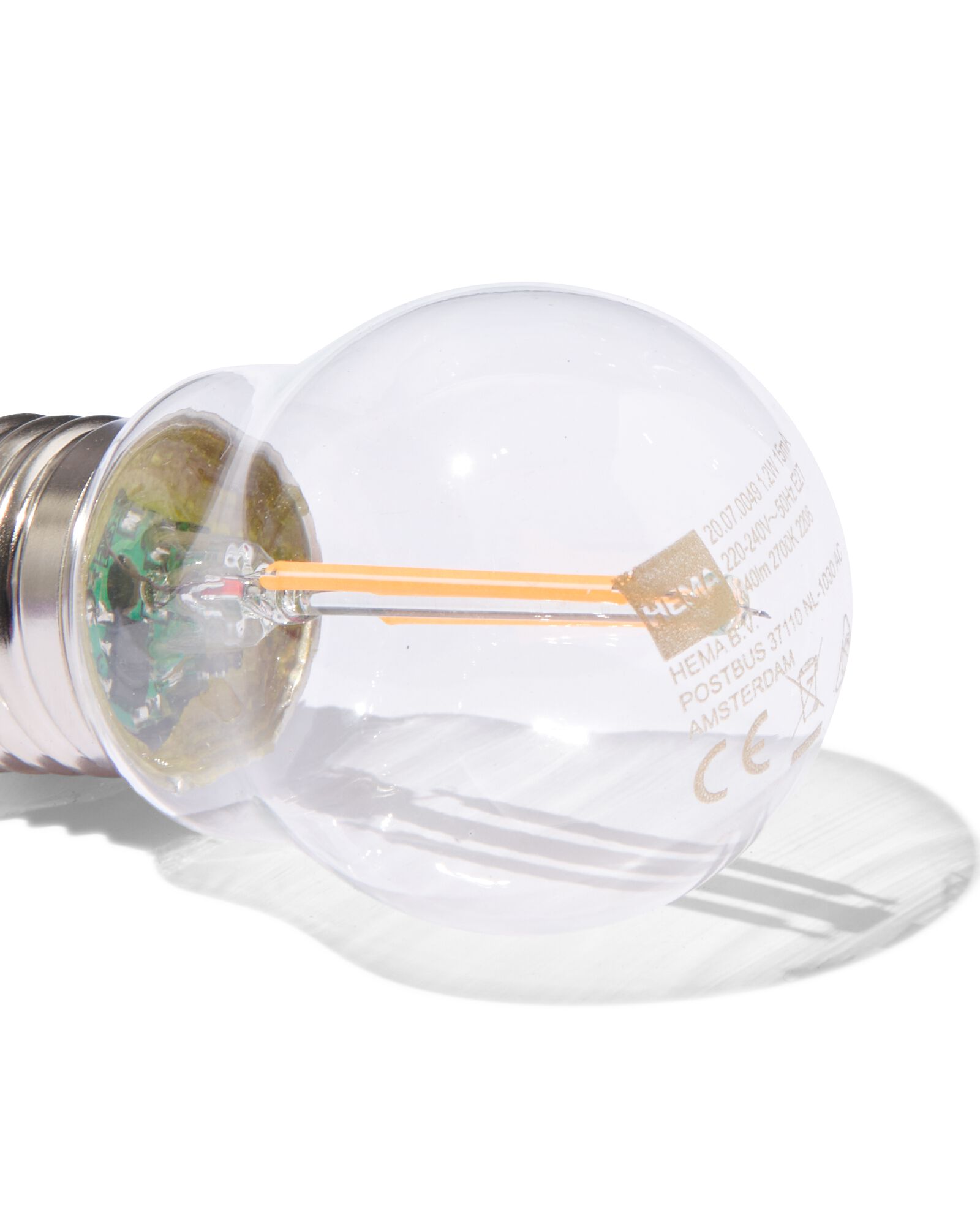 ampoule LED clear E27 1,0 W 140 lm - 20000048 - HEMA